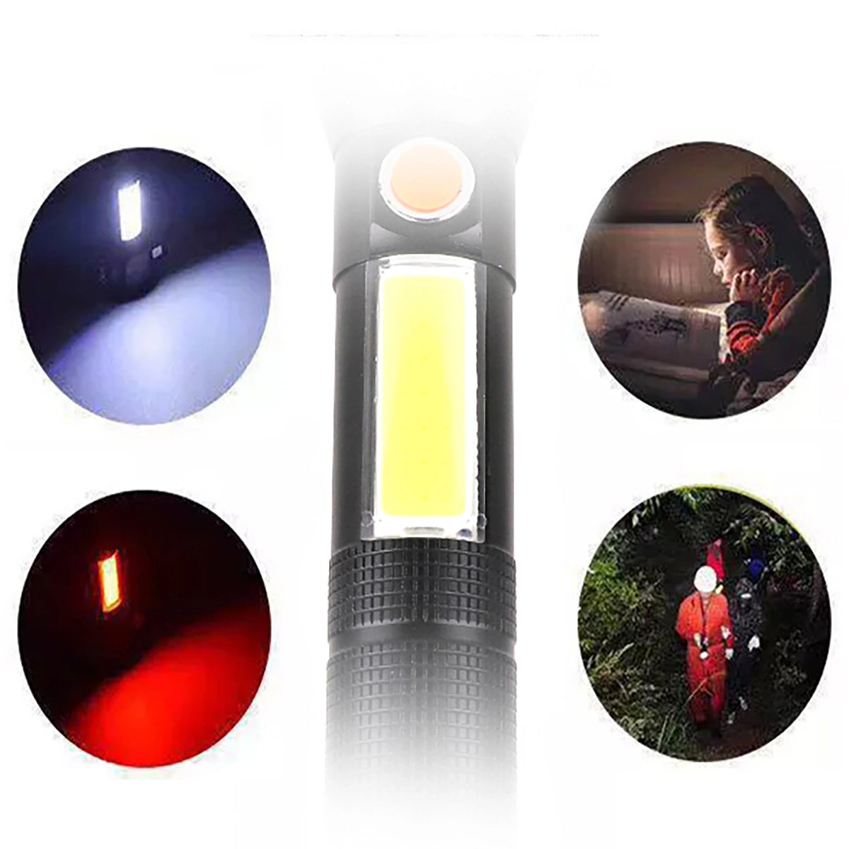 LED-lommelygte WZK WLR-31 3i1, 5W, 500lm
