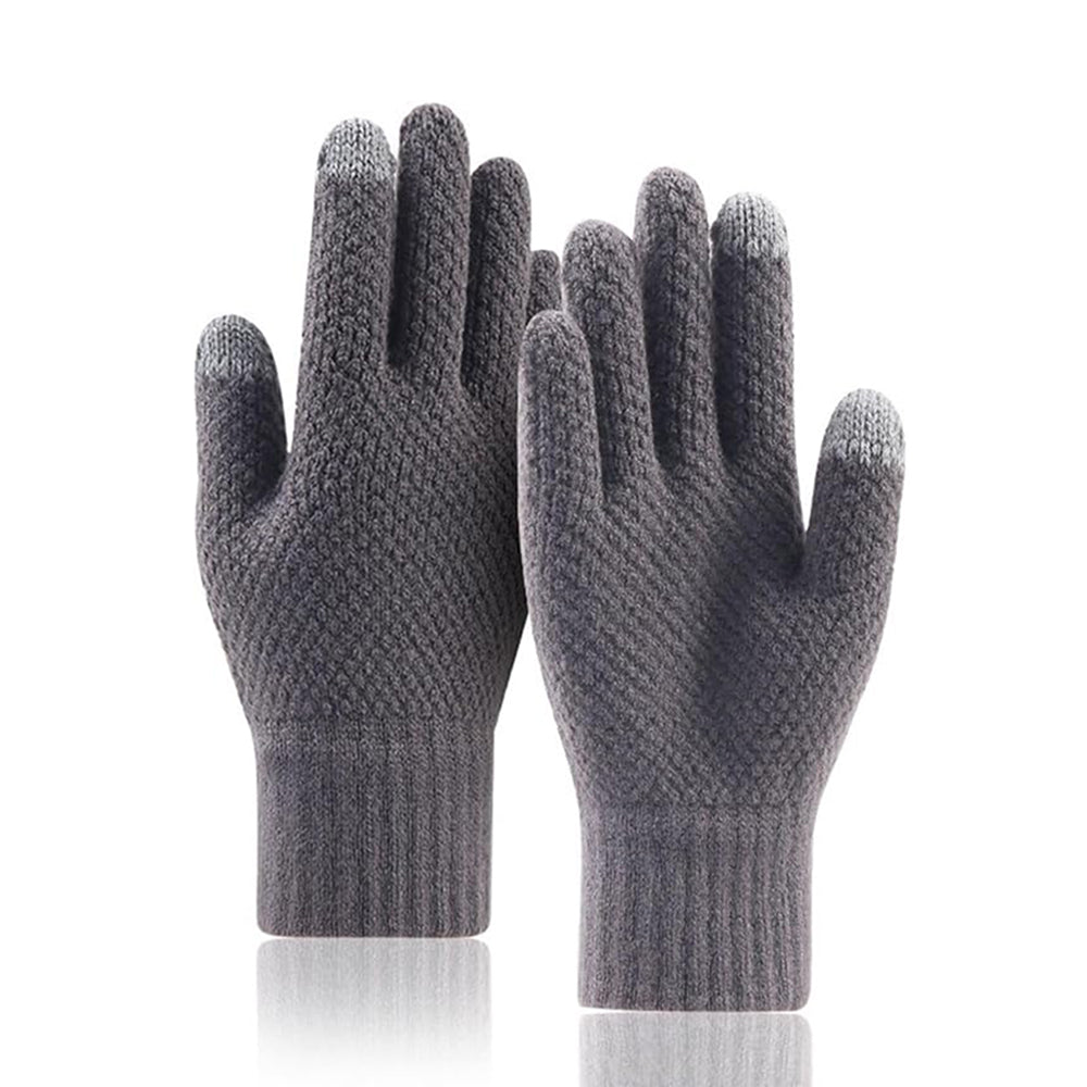 Techsuit ST0013 Taktile Vinterhandsker til Mænd, Størrelse 22cm, Grå