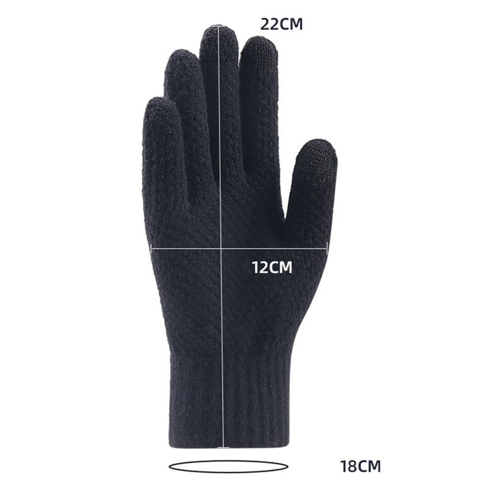 Techsuit ST0013 Taktile Vinterhandsker til Mænd, Størrelse 22cm, Grå