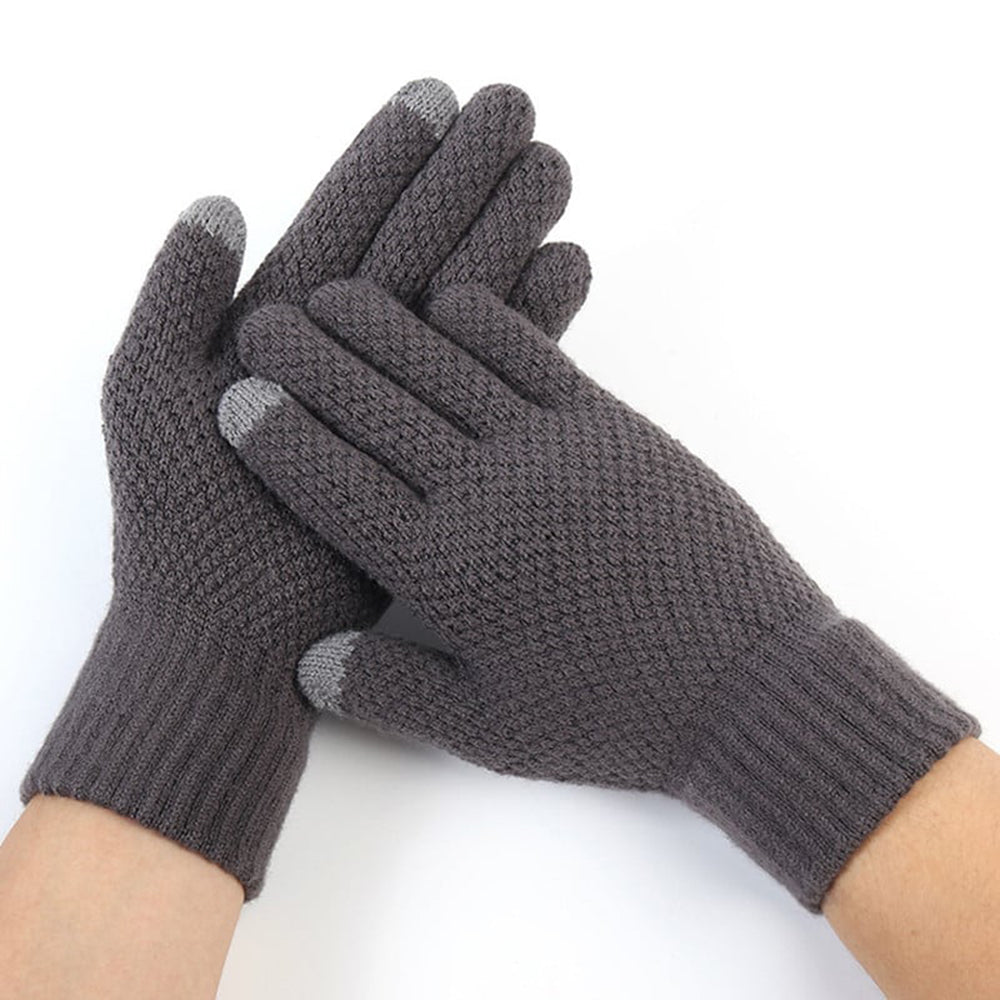 Techsuit ST0013 Taktile Vinterhandsker til Mænd, Størrelse 22cm, Grå
