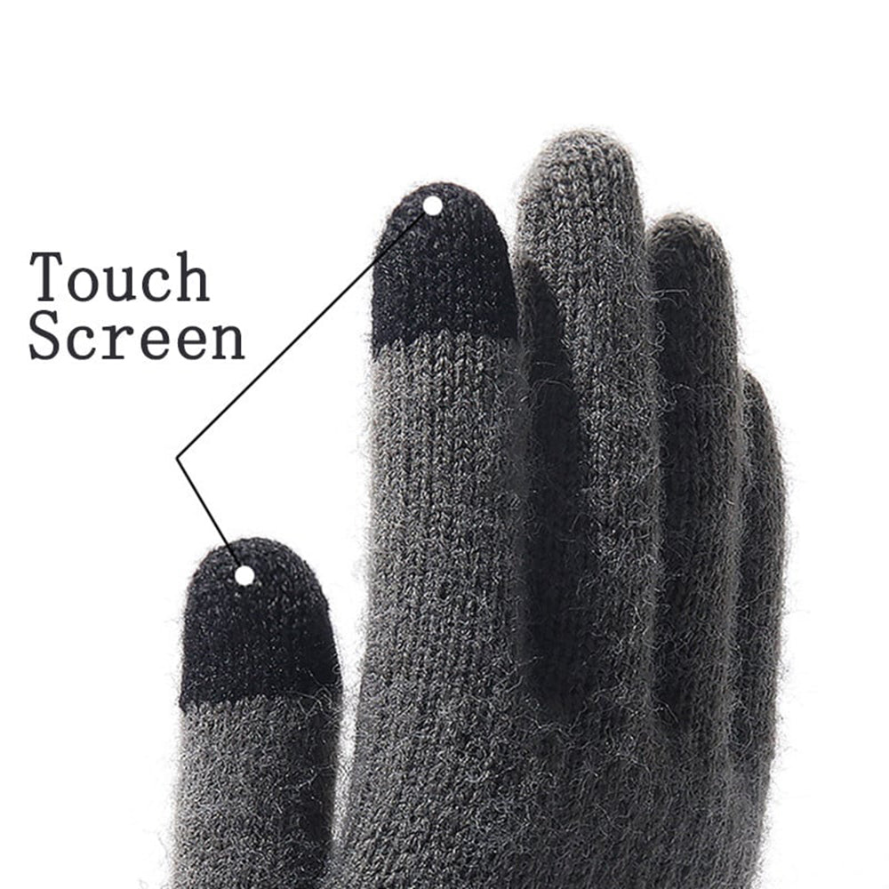 Techsuit ST0013 Taktile Vinterhandsker til Mænd, Størrelse 22cm, Grå