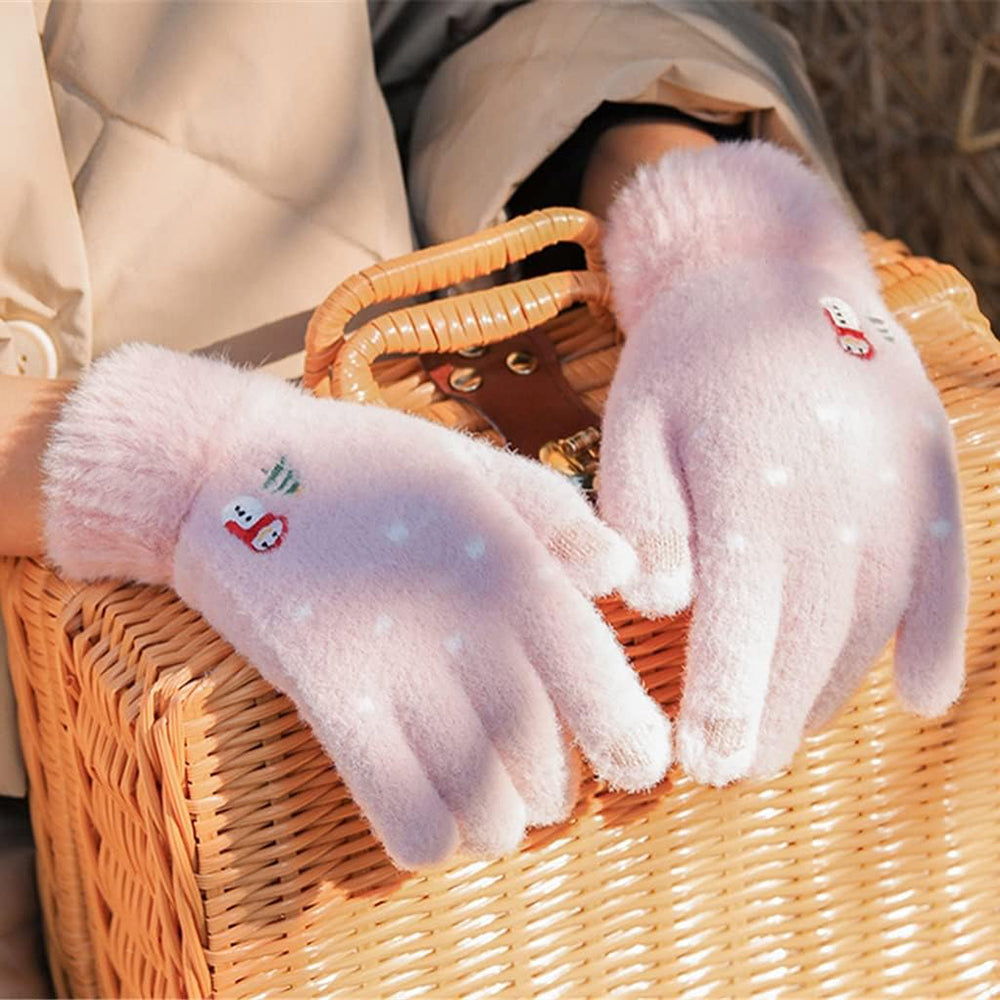 Vinterhandsker til damer med touchfunktion Techsuit ST0011, størrelse 17 cm, beige