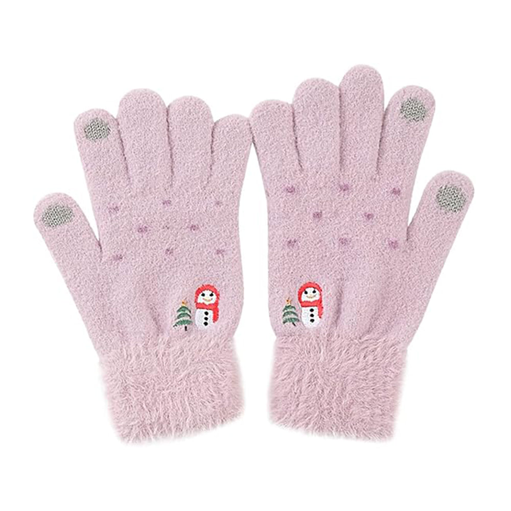 Dame Vinterhandsker Touchscreen Techsuit ST0011, Størrelse 17cm, Lilla