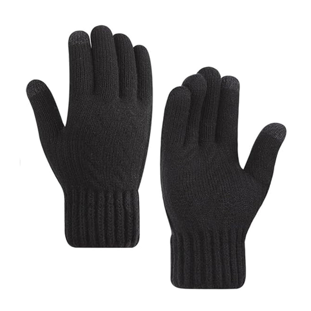 Vinterhandsker til kvinder med touchfunktion Techsuit ST0015, størrelse 17 cm, sort