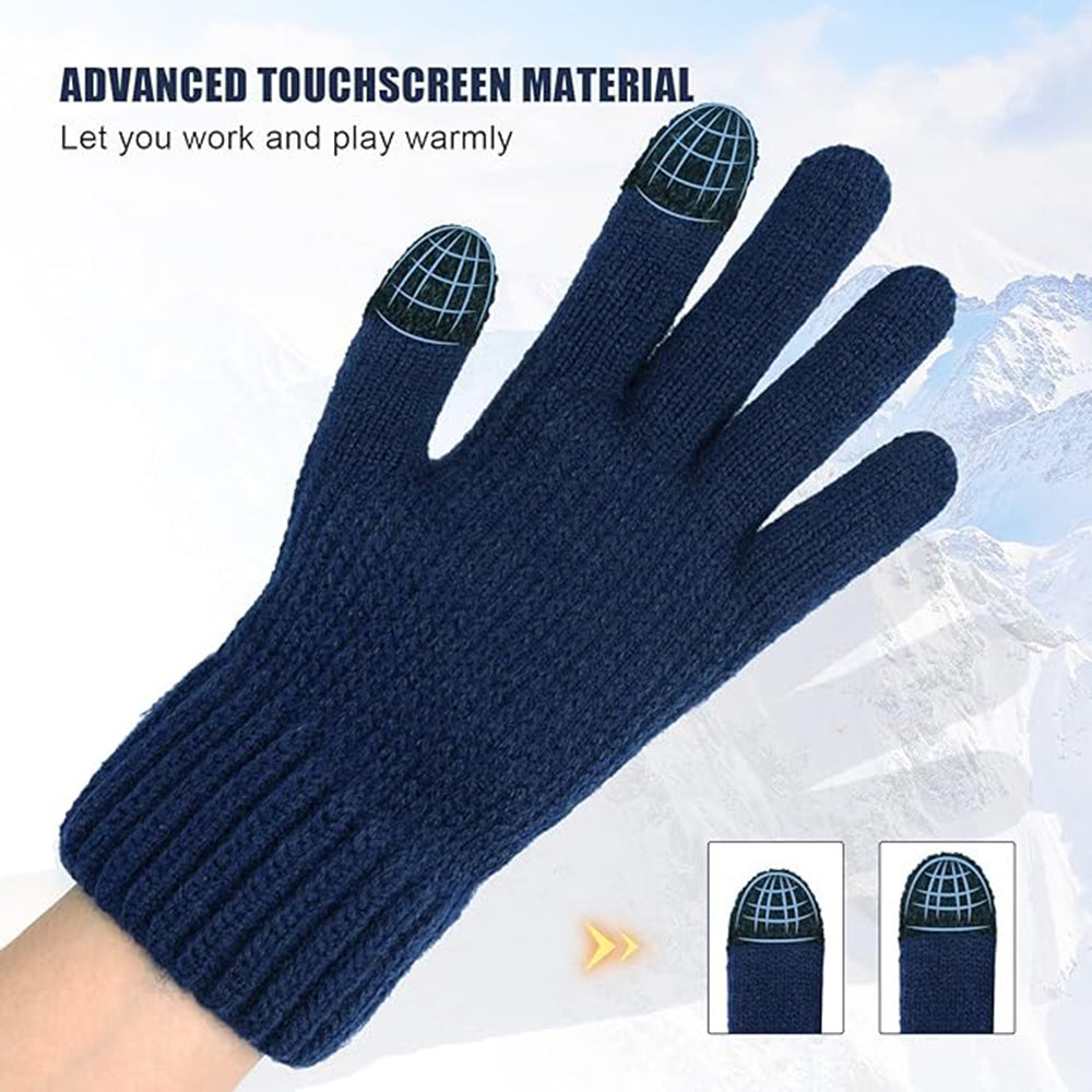 Unisex vinterhandsker med touchfunktion Techsuit ST0012, størrelse 22 cm, grå