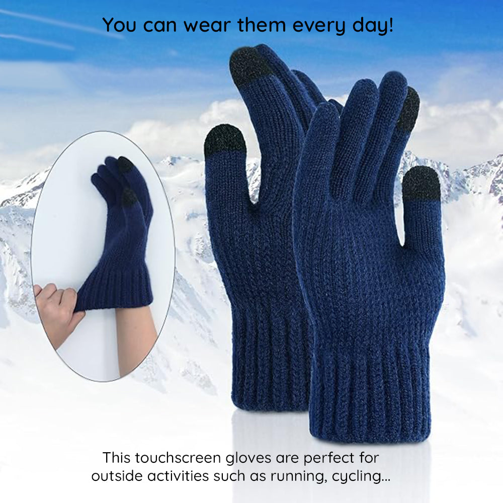 Unisex vinterhandsker med touchfunktion Techsuit ST0012, størrelse 22 cm, grå