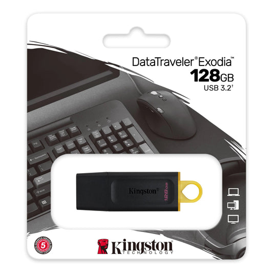 Ekstern hukommelse USB-A 3.2 Kingston DT Exodia, 128Gb DTX/128GB