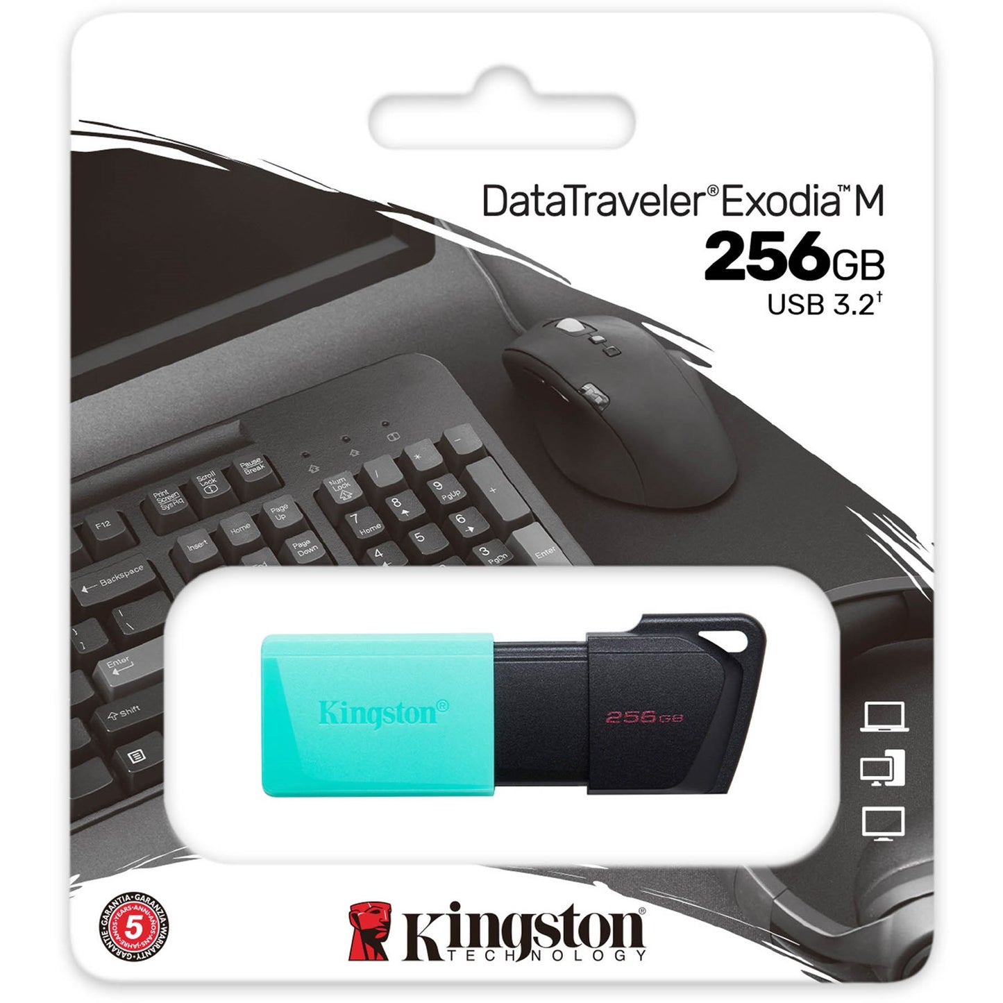 Kingston DT Exodia M USB-A 3.2 External Memory, 256Gb DTXM/256GB
