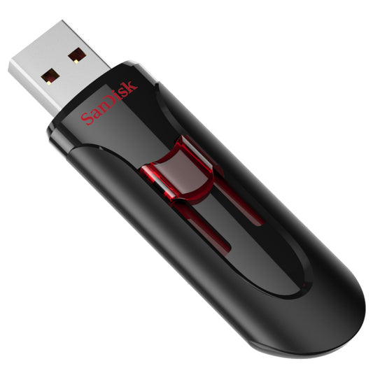 Ekstern hukommelse USB-A 3.0 SanDisk Cruzer Glide, 64Gb SDCZ600-064G-G35