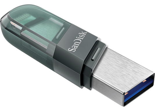 Ekstern hukommelse USB-A 3.1 / Lightning SanDisk iXpand Flip, 64Gb SDIX90N-064G-GN6NN