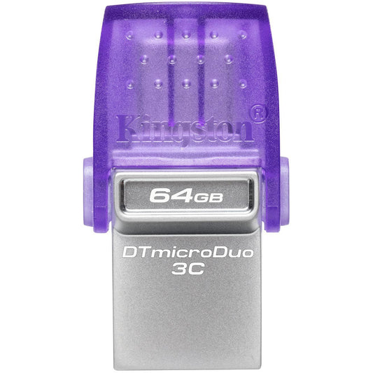 Ekstern hukommelse USB-A 3.2 / USB-C Kingston microDuo 3C, 64Gb DTDUO3CG3/64GB