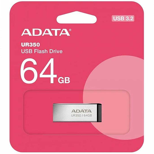 Ekstern hukommelse USB-A 3.2 Adata UR350, 64Gb UR350-64G-RSR/BK