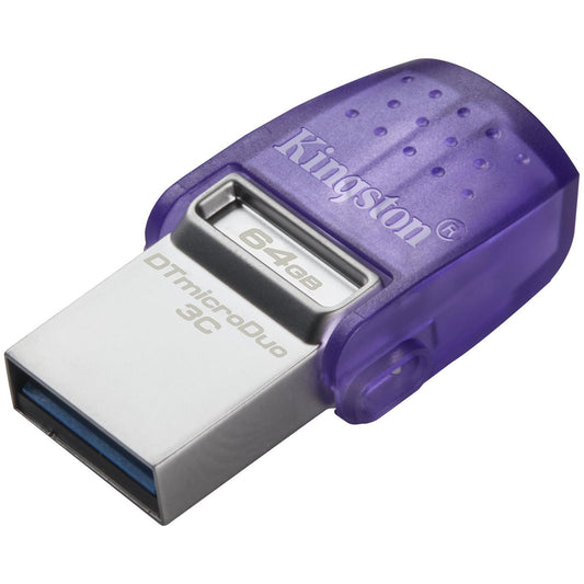 Ekstern hukommelse USB-A 3.2 / USB-C Kingston microDuo 3C, 64Gb DTDUO3CG3/64GB
