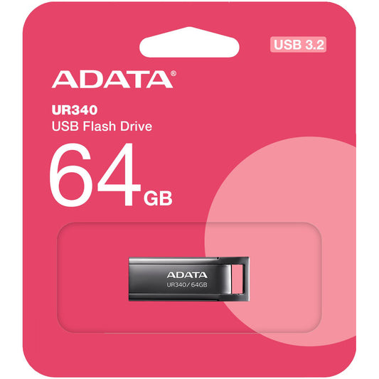 Adata UR340 USB-A 3.2 Ekstern hukommelse USB-A 3.2, 64Gb AROY-UR340-64GBK