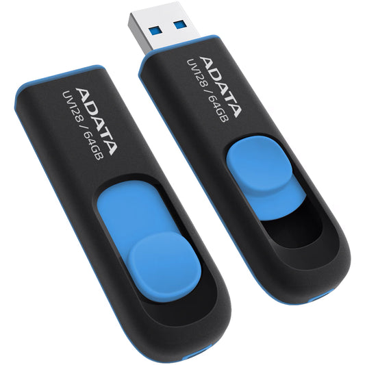 Ekstern hukommelse USB-A 3.2 Adata UV128, 64Gb AUV128-64G-RBE