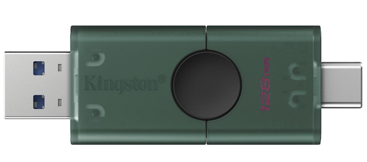 Ekstern hukommelse USB-A 3.2 / USB-C Kingston Duo, 128Gb DTDEG2/128GB