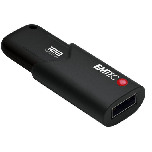 Ekstern hukommelse USB-A 3.2 Emtec B120 Click Secure, 128Gb ECMMD128GB123
