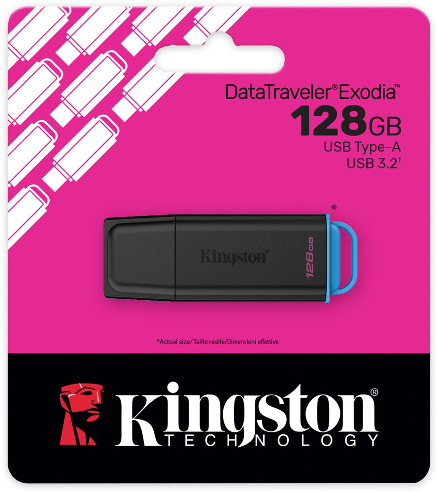 Ekstern Hukommelse USB-A 3.2 Kingston DT Exodia, 128Gb DTXG2/128GB