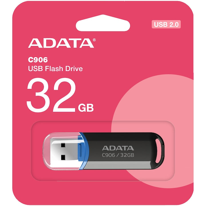 Ekstern USB-A hukommelse Adata C906, 32Gb AC906-32G-RBK