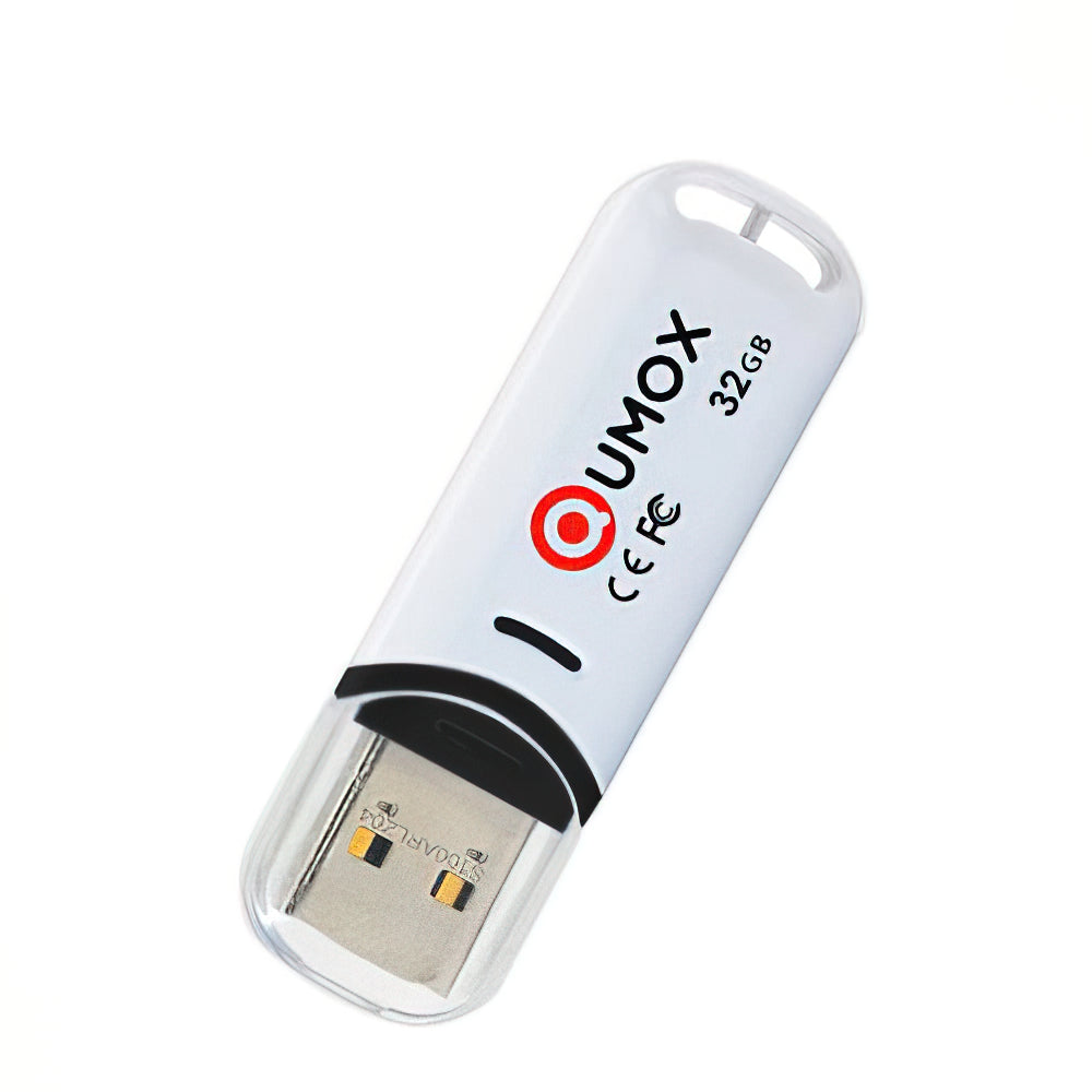 Ekstern USB-A Qumox-hukommelse, 32Gb, Hvid