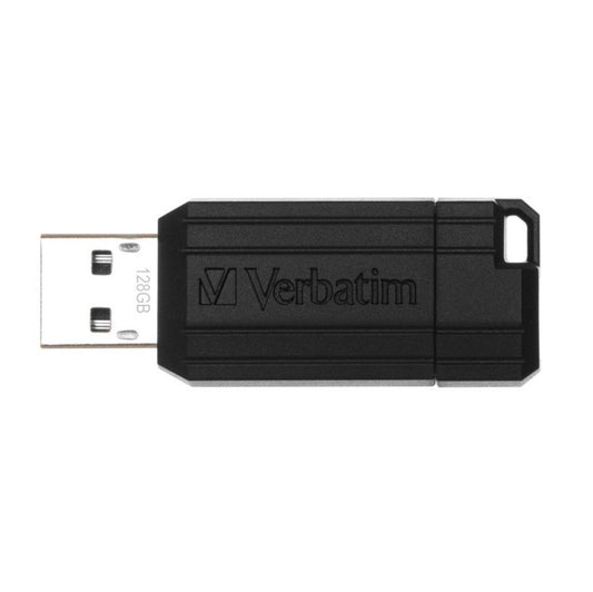 Ekstern hukommelse USB-A Verbatim PenDrive Pinstripe, 128Gb
