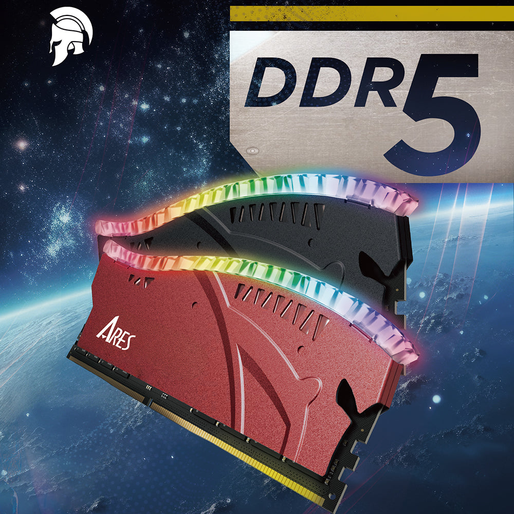 RAM-hukommelse Dato Ares Armor Lite, DDR5, RGB, 16GB, 6000Mhz, Sort ARB16G5K60