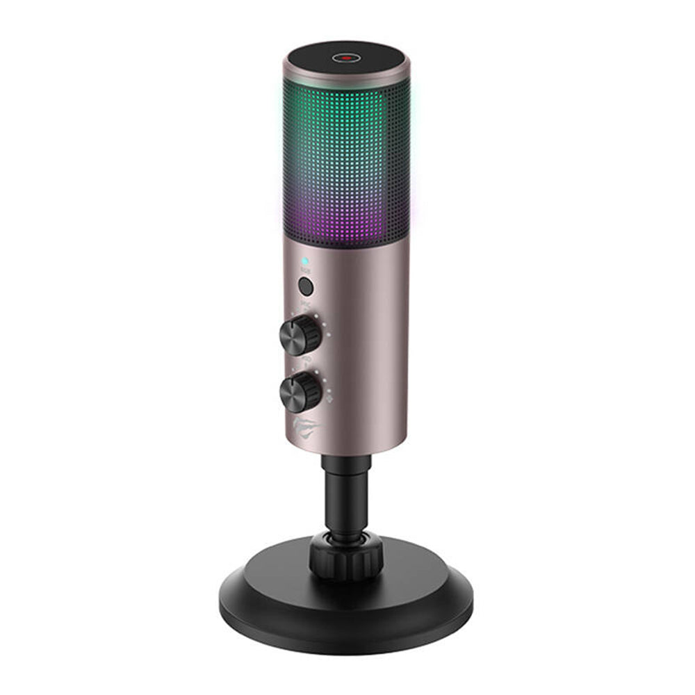 Gaming Mikrofon HAVIT GK61, RGB, USB-C, Grå