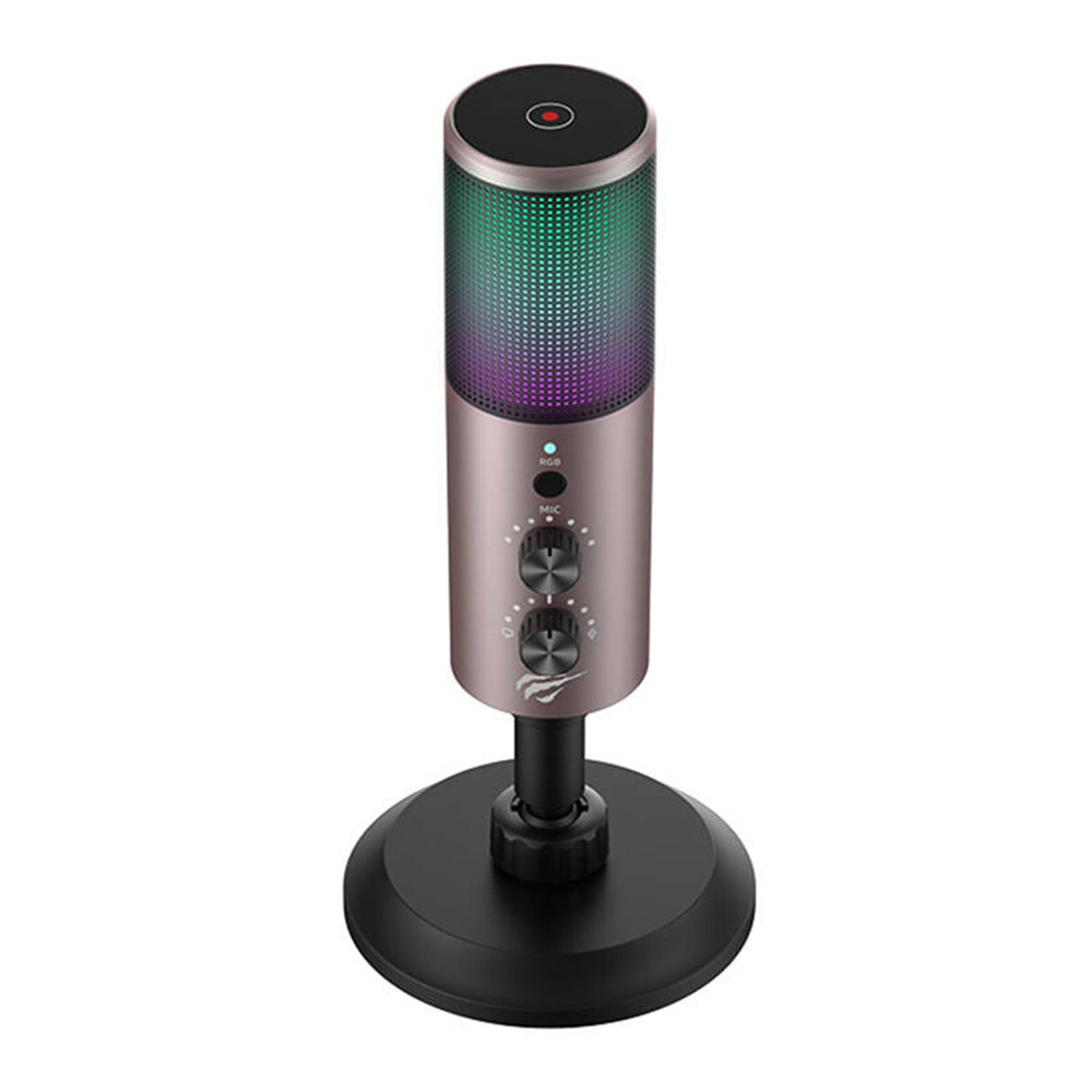 Gaming Mikrofon HAVIT GK61, RGB, USB-C, Grå