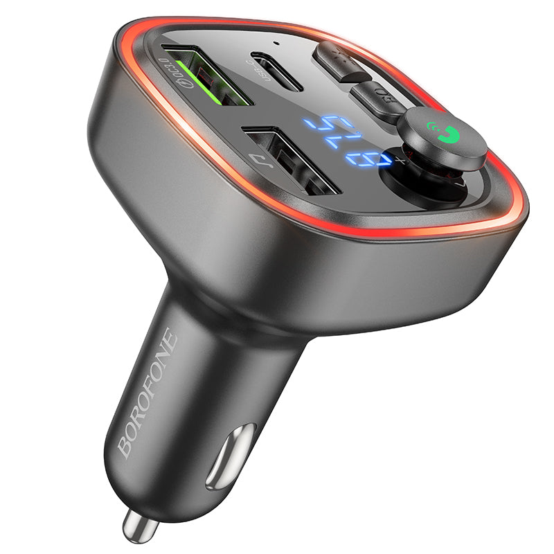 FM Bluetooth Modulator Borofone BC48, 2 x USB-A - 1 x USB-C - 1 x microSD