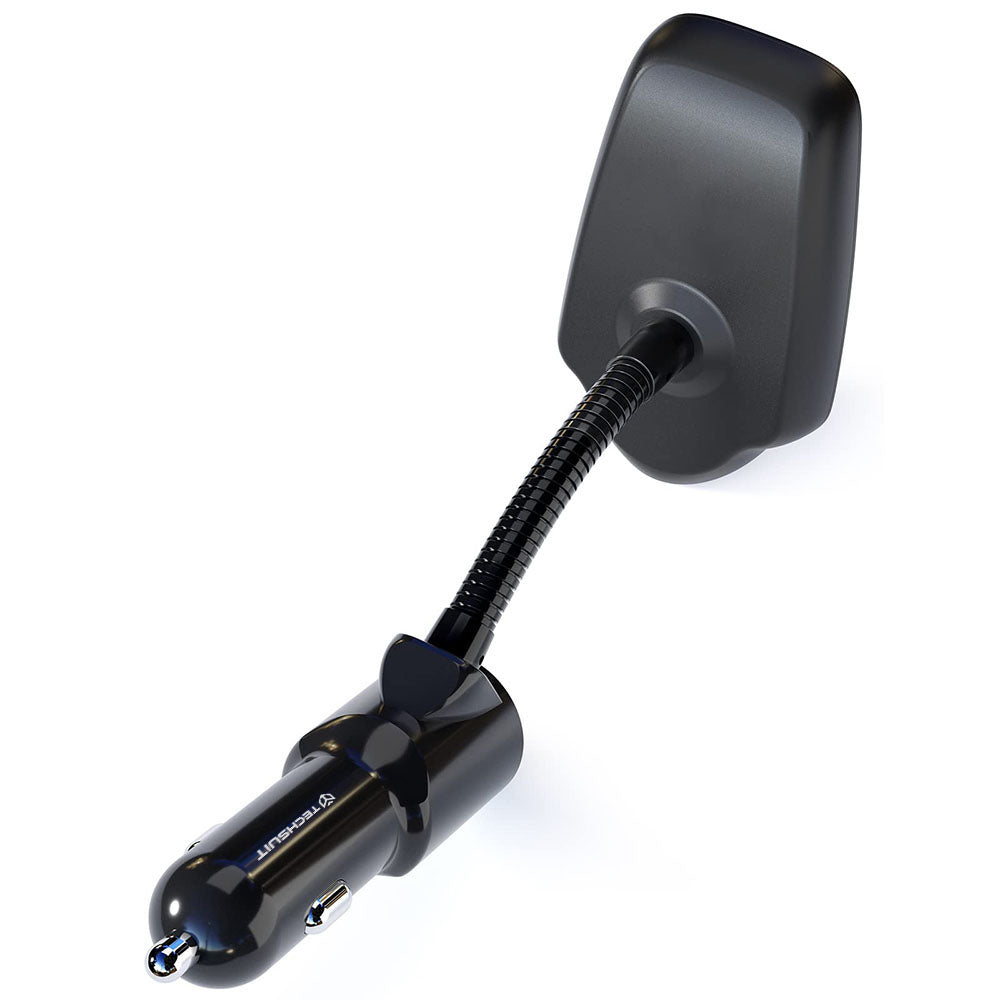 FM Bluetooth-modulator Techsuit MFM4, 1 x USB-A - 1 x 3,5 mm - 1 x microSD, Sort