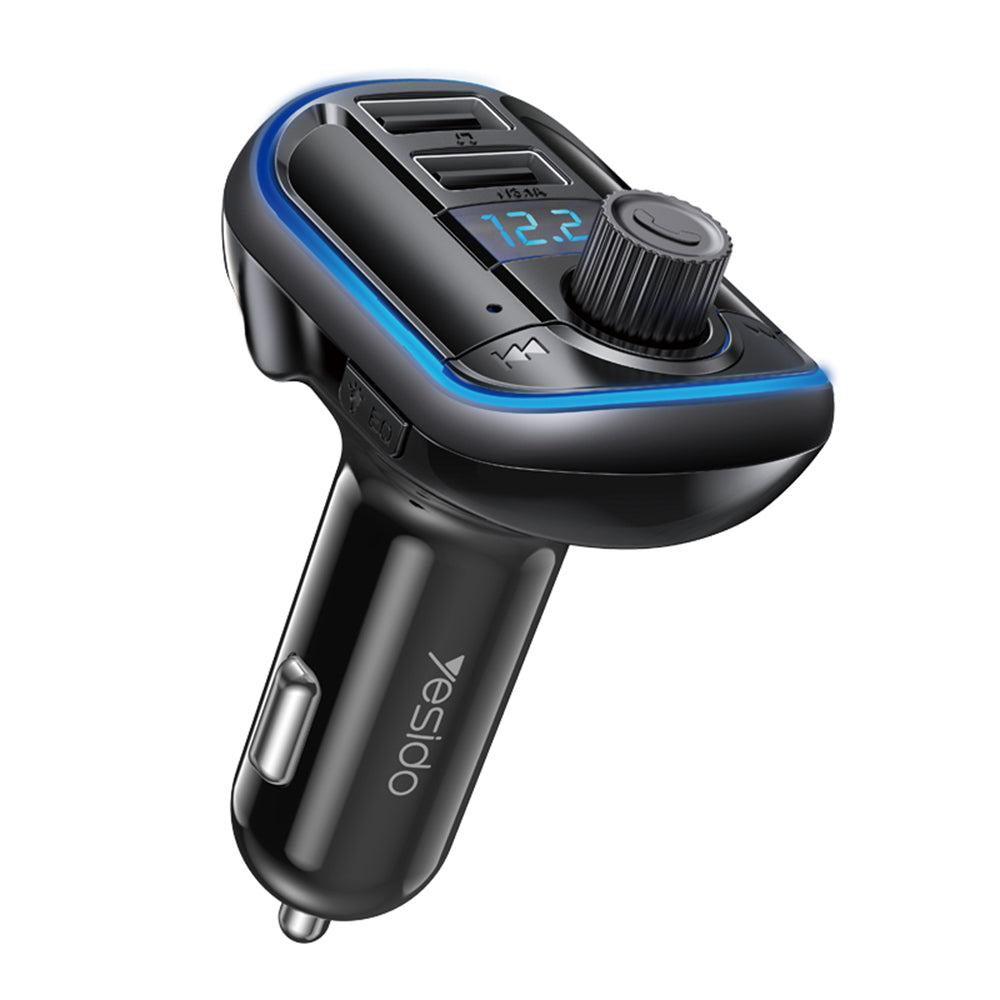 FM Bluetooth-modulator Yesido Y44, 2 x USB-A - 1 x microSD