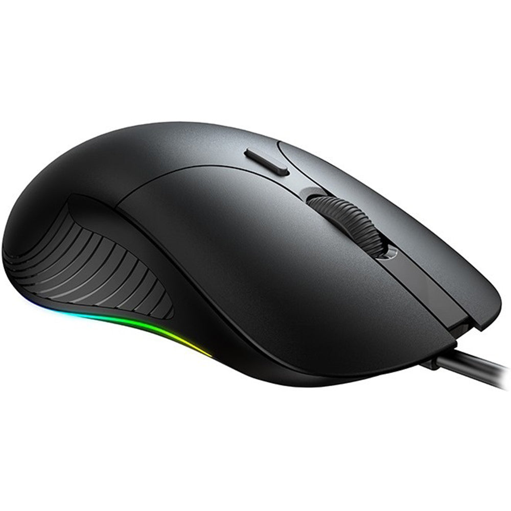 Gamingmus med kabel USB HAVIT MS1020WB, RGB, 2400DPI, Sort
