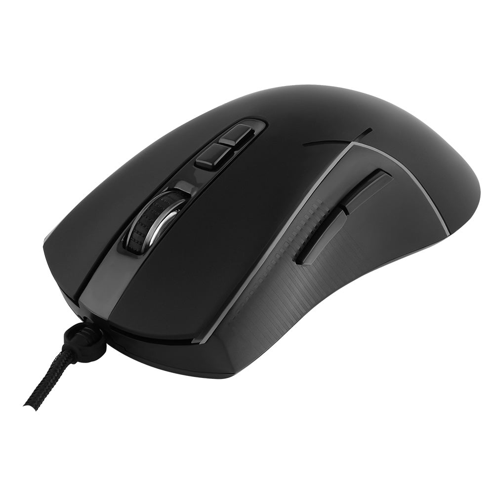 Gamingmus med kabel USB Proove Defiant, RGB, 7200DPI, Sort CMDE00000102