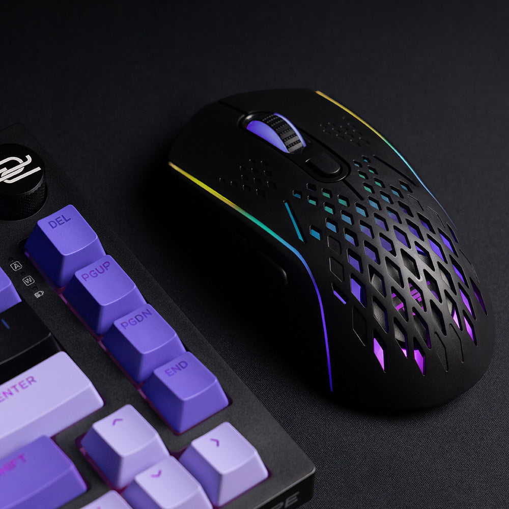 Gamingmus Proove Buzz, trådløs, RGB, 800DPI - 4800DPI, Hvid WMBU00022402