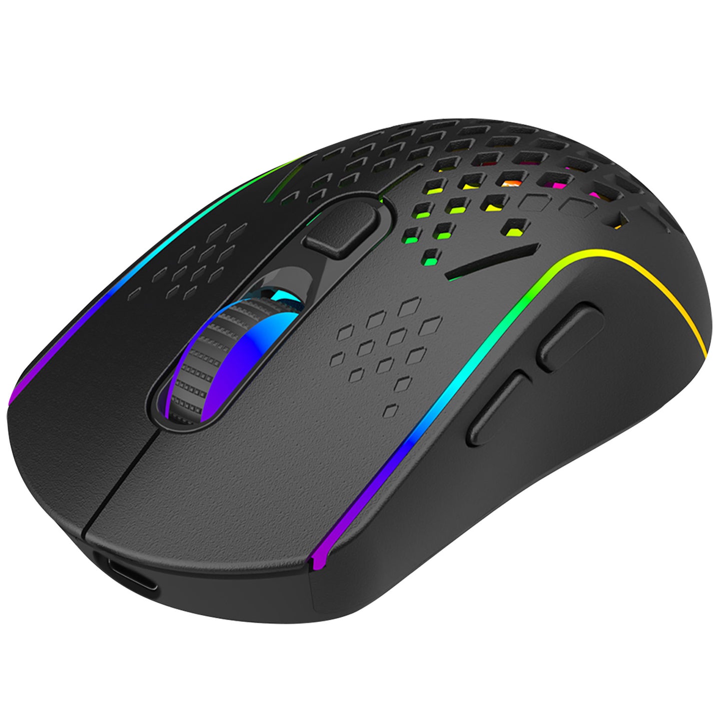 Gamingmus Proove Buzz, trådløs, RGB, 800DPI - 4800DPI, Sort WMBU00022401