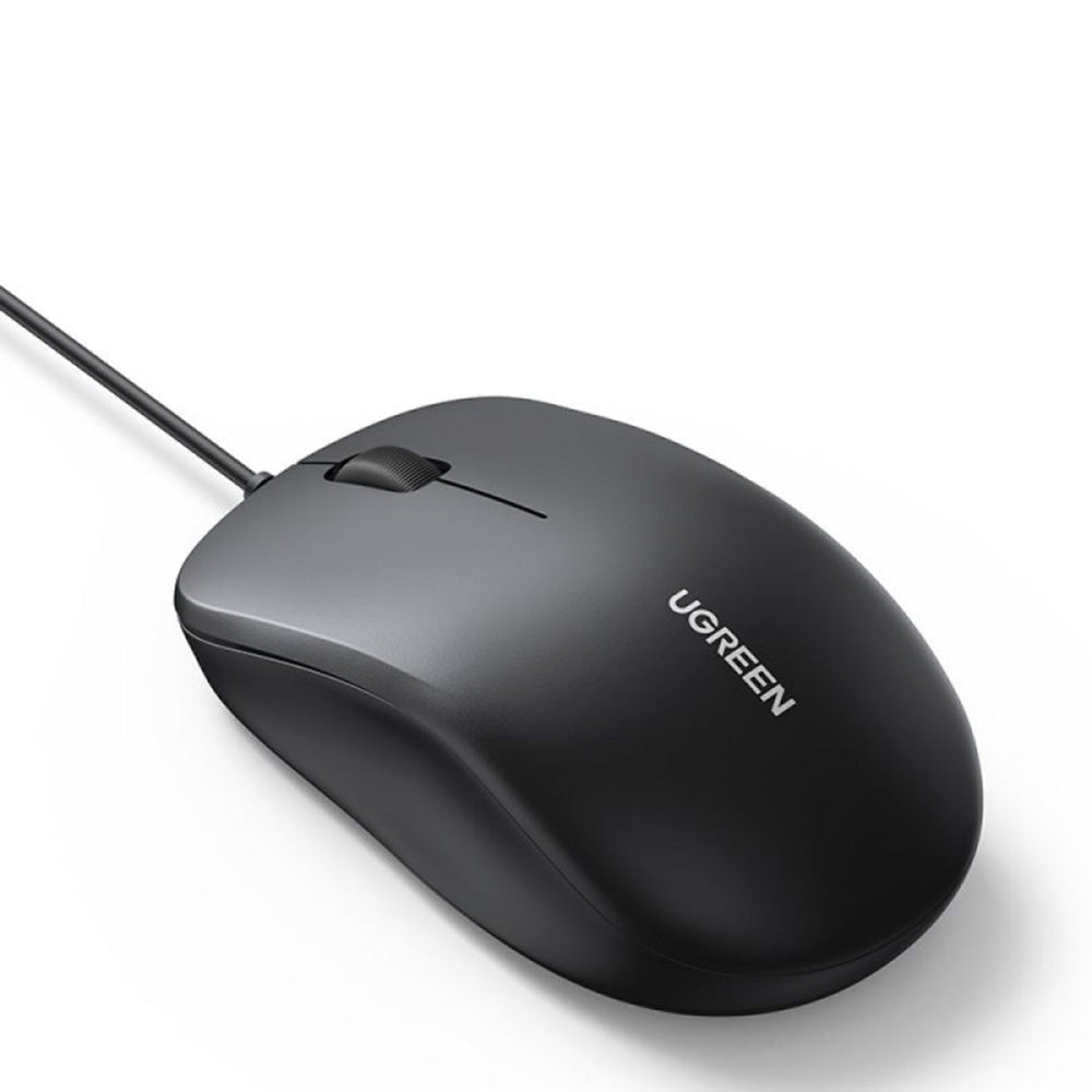 Mouse Wired USB UGREEN MU007, 1200DPI, 1,5m, Sort
