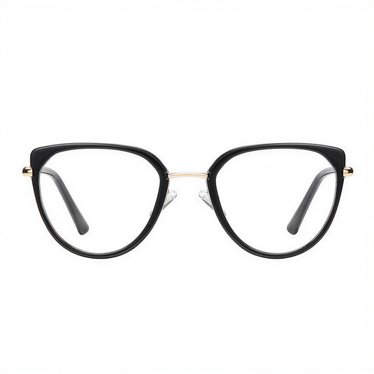 Dame Computerbriller Techsuit 82290, Anti-Blåt Lys, Sort Guld