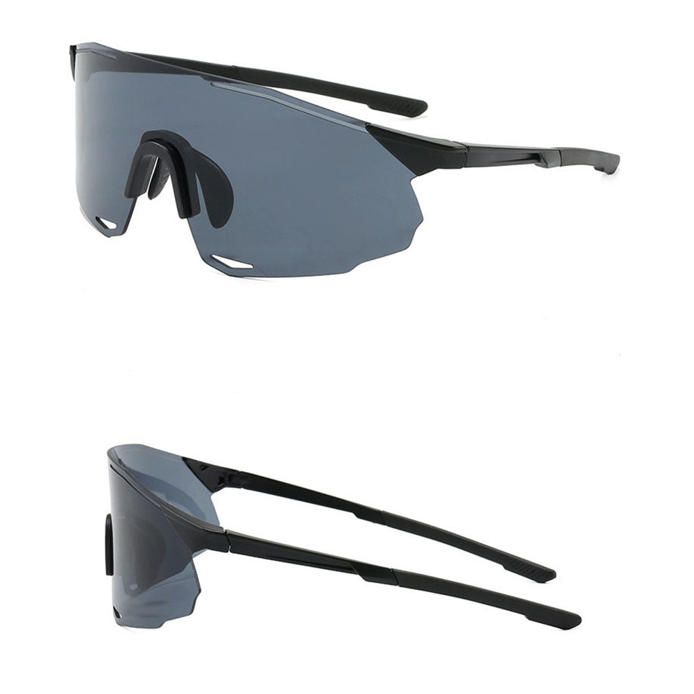 Unisex Techsuit 8853 Cykelbriller, Sorte Sølv