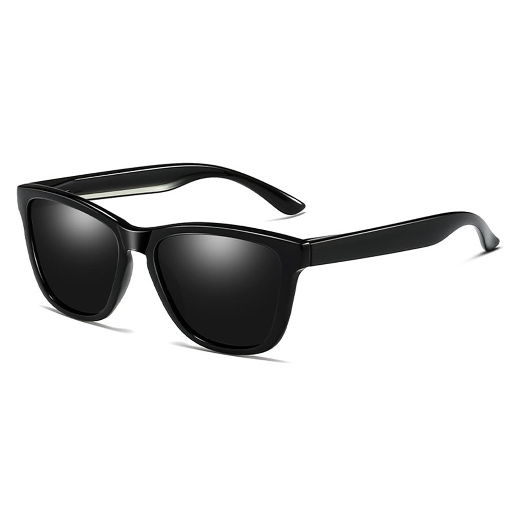 Herre Solbriller Techsuit 0717, Polariserede, UV-beskyttelse, Sorte