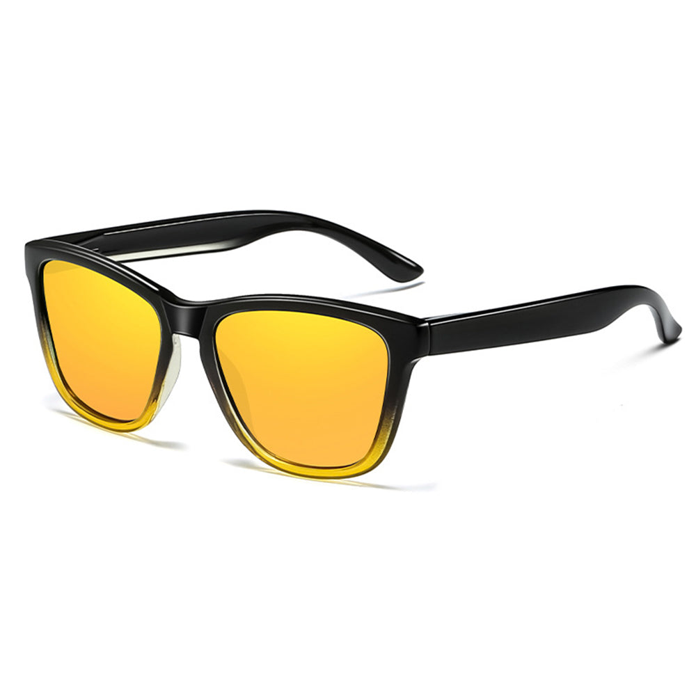 Herre Solbriller Techsuit 0717, Polariserede, UV-beskyttelse, Sorte Gule