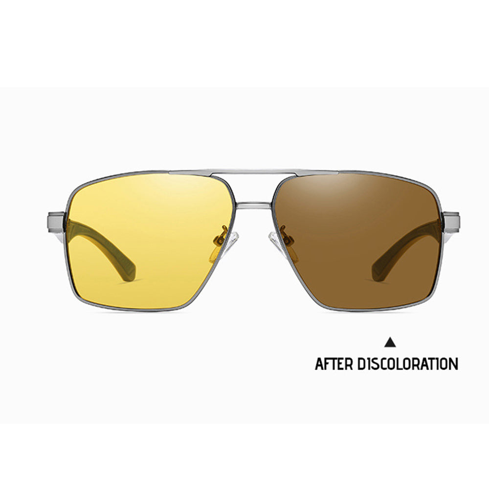 Herre Solbriller Techsuit LM001, Polariserede, UV-beskyttelse, Grå Photochromic