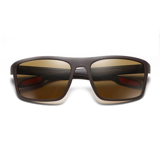Men's Techsuit TR90 Sunglasses (MM101), Polarized, UV Protection, Brown