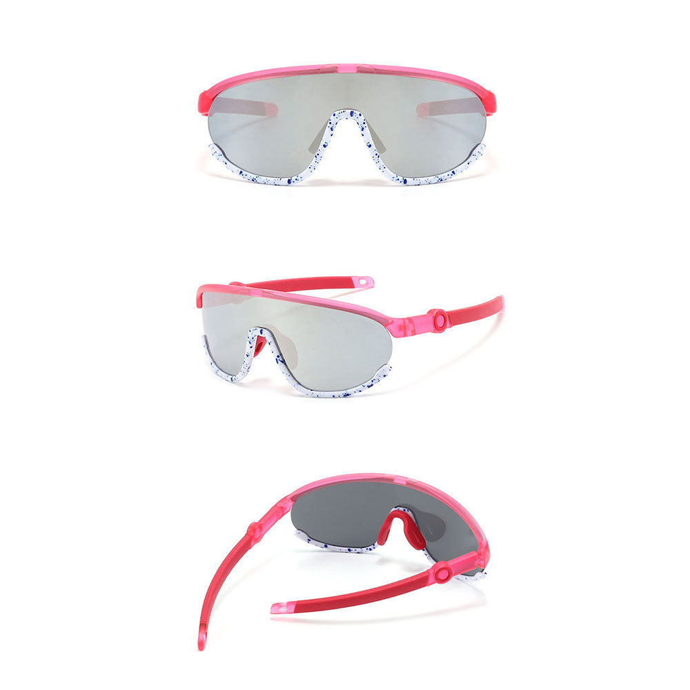 Børne Solbriller Techsuit 2025, Polariserede, UV-beskyttelse, Pink