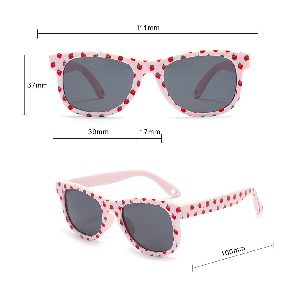 Børne Solbriller Techsuit 5218, Polariserede, UV-beskyttelse, Blå