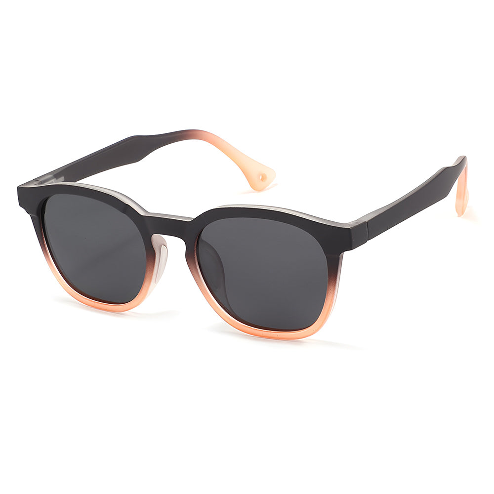 Børne Solbriller Techsuit 691, Polariserede, UV-beskyttelse, Sort Orange Gradient