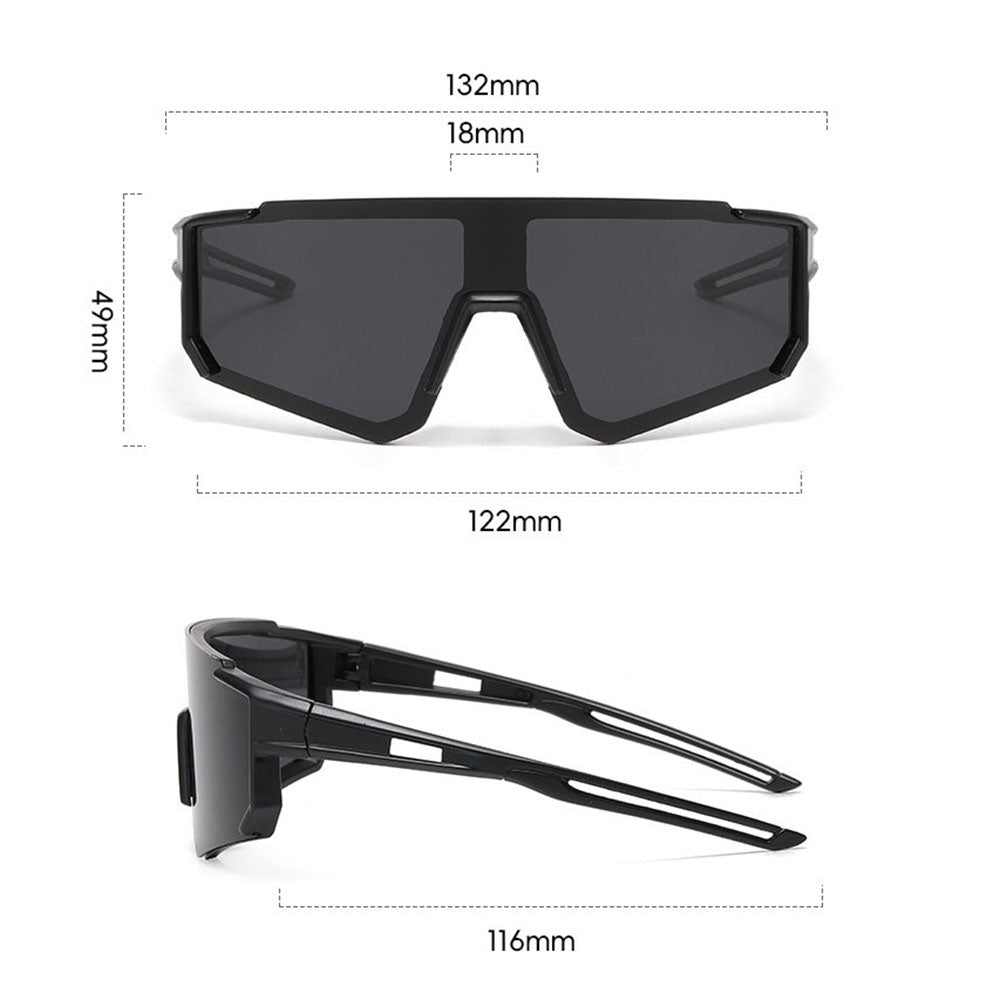 Børne Solbriller Techsuit R601, Polariserede, UV-beskyttelse, Sorte