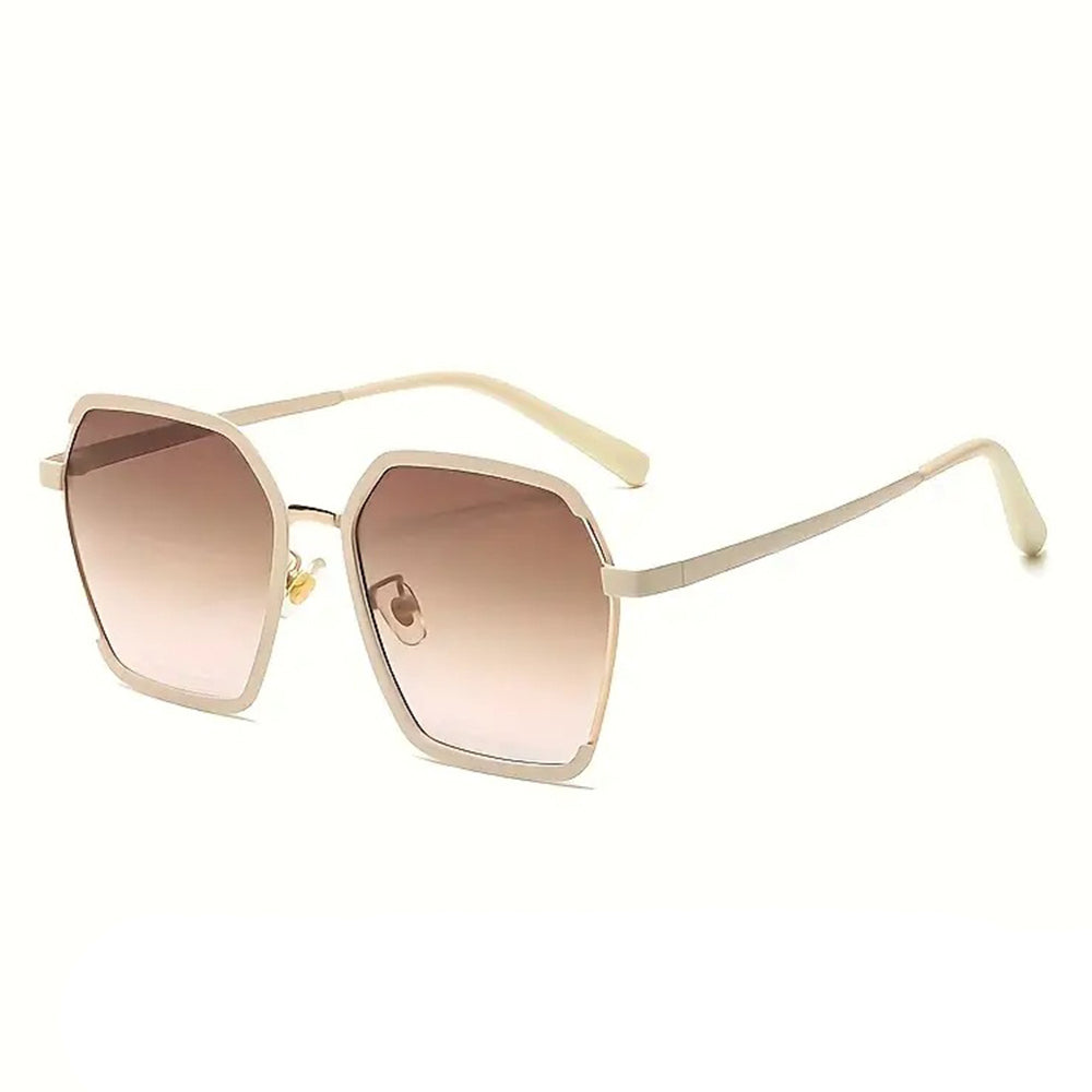 Dame Solbriller Techsuit 191, Polariserede, UV-beskyttelse, Creme Brun