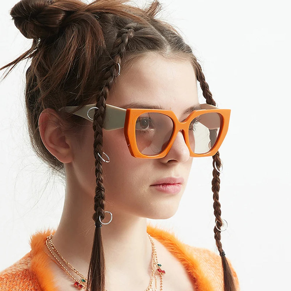 Dame Solbriller Techsuit 3967, Orange Beige