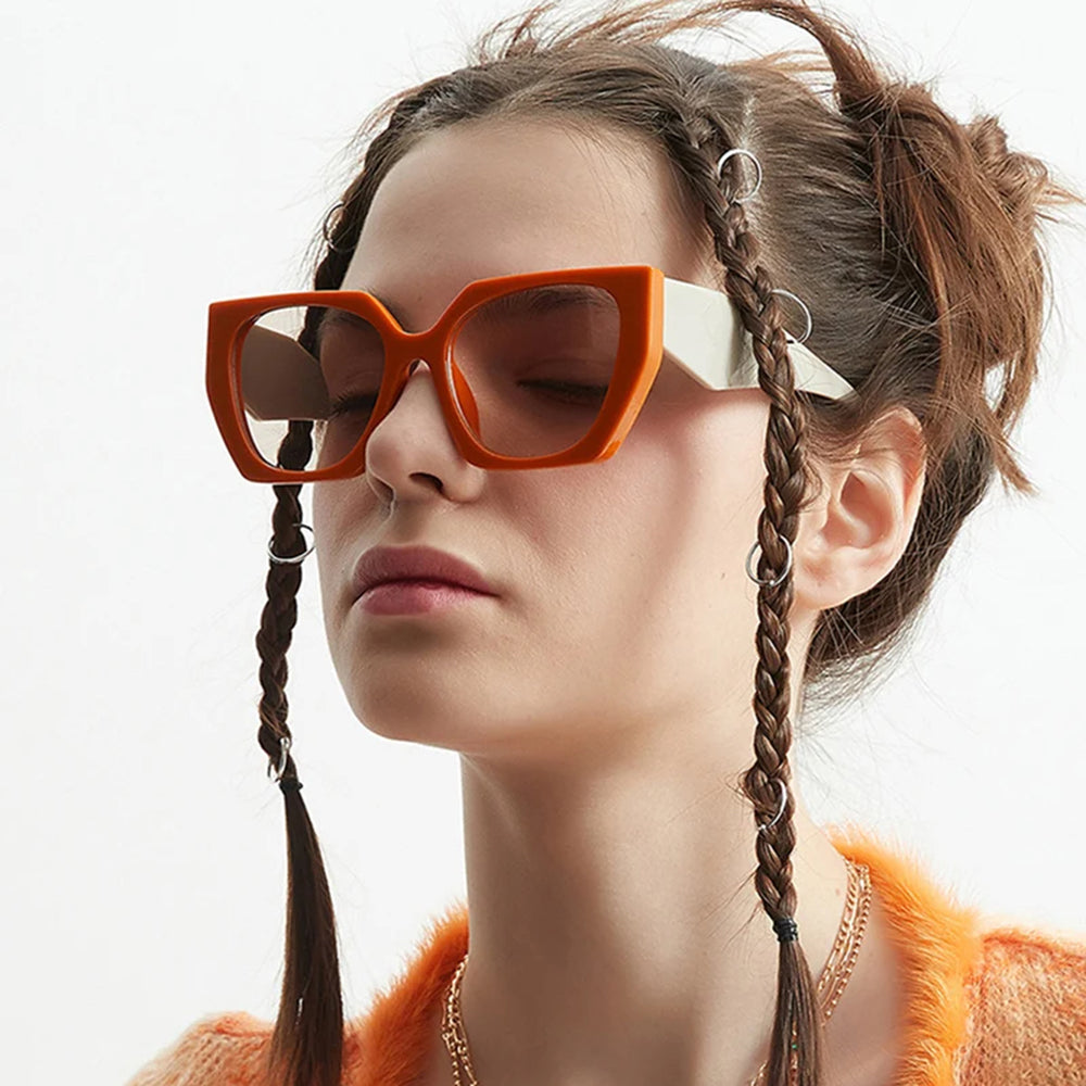 Dame Solbriller Techsuit 3967, Orange Beige