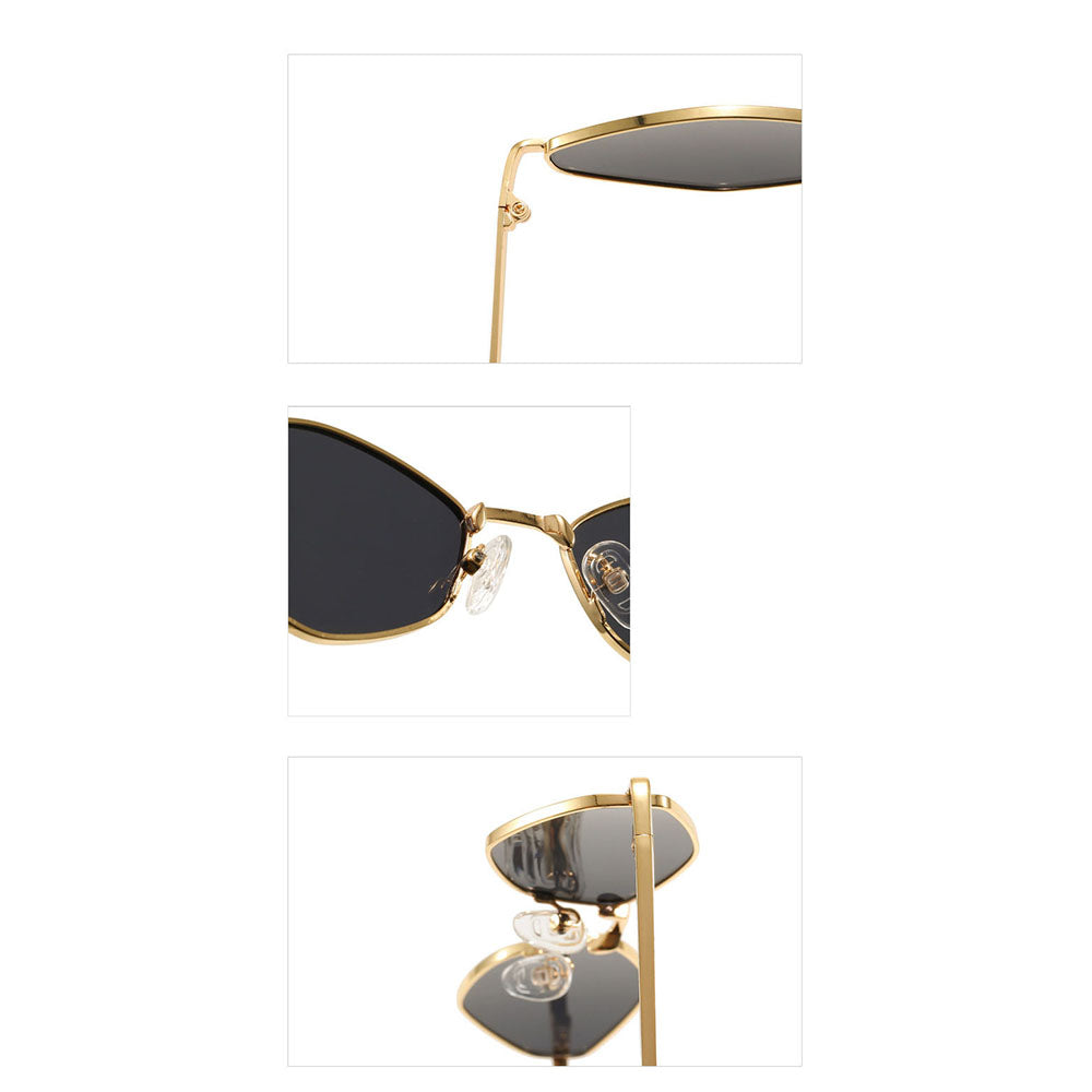 Dame Solbriller Techsuit 6206, Guld og Sort